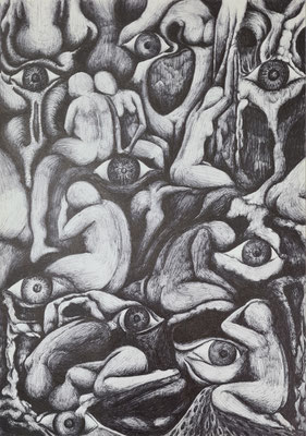 Körper Augen  29,7 x 21 cm 1996 