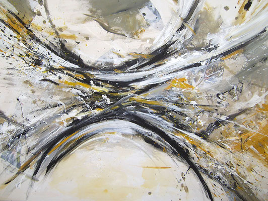  Weltengetriebe nach Goethe - ca 100 x 110 x 2 cm - Aryl auf Leinwand - 2008