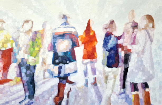 When do we meet again 100 x 150 x 2 Öl auf Leinwand