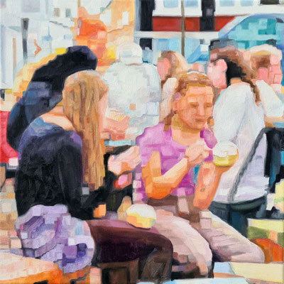 Café 24-1  50 x 50 cm Oil on canvas
