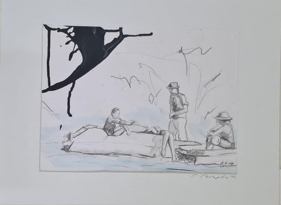 Bootssteg 21,2 x 29,5 Passep 30x40 cm  2014