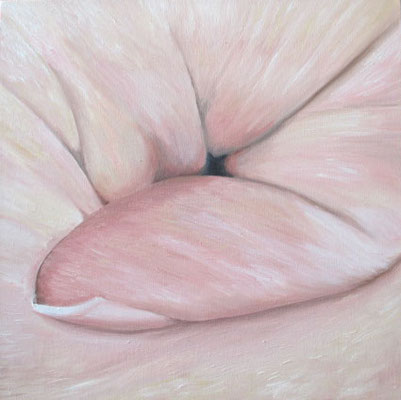 Mindestgebot 85,- statt 290 Euro. Zeigefinger  40 x 40 cm Öl auf Leinwand