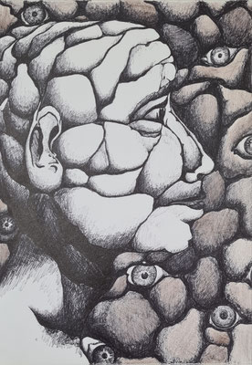 Kopf   29,7 x 21 cm 1996 