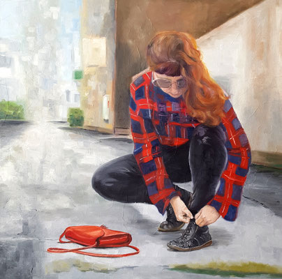 London is calling  110 x 110 cm