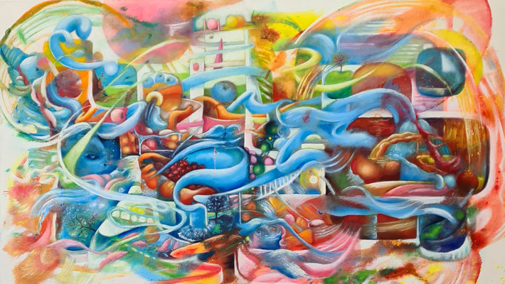 The River -  80 x 140 x 2 cm - Acryl auf Lwd- Okt 2023