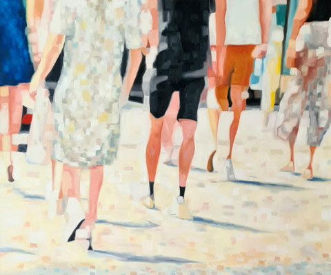 Let's go Ein Bild zwei Hängmöglichkeiten 2x  100 x 110 cm =100 x 220 cm