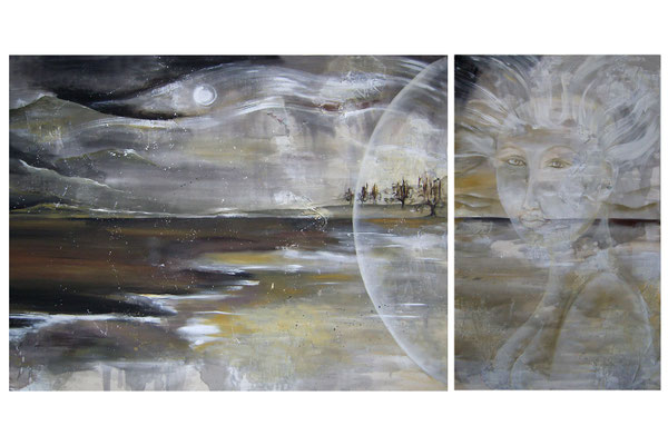 Morgenstern nach Goethe - Aryl auf Leinwand - 2008