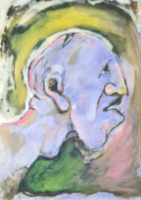 Blaues Gesicht 29,7 x 42
