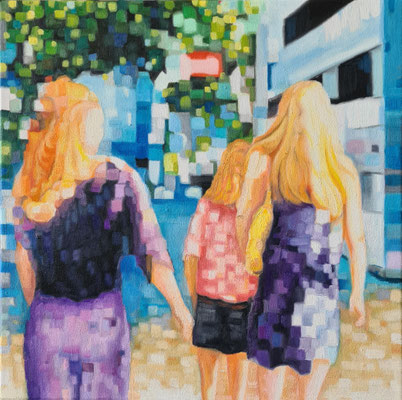 Summer BoTo V, 50 x 50 cm Oil on canvas