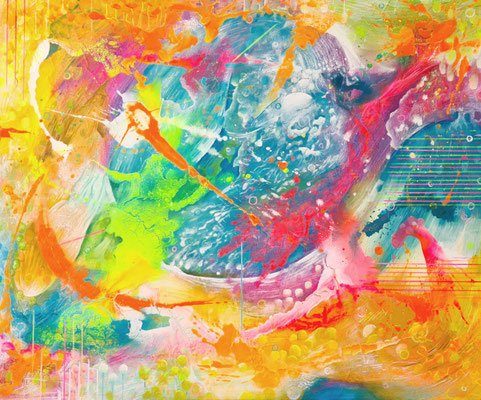Wonder of Life  - 100 x 120 x 2 cm - Acryl a Lwd  -  April 2021