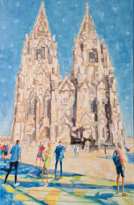 Kölner Dom 25 100 x 65 cm Öl auf Leinwand