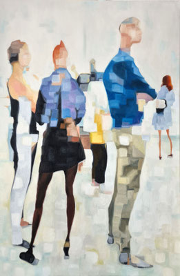 Exhibition III Ölfarbe auf Lwd.  13.06.2022 80 x 120 cm