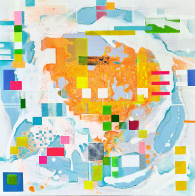 Round trip  -  50 x 50 x 2 cm -  Acryl a Lwd - Juli 2021