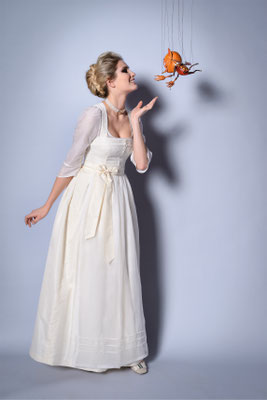 Brautdirndl reine Seide