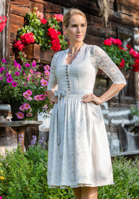 Brautdirndl 80 cm länge