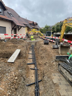 Eberhard Gartenbau AG Kloten, Erdsonden Grabarbeiten 