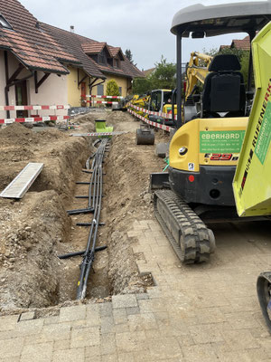 Eberhard Gartenbau AG Kloten, Erdsonden Grabarbeiten 