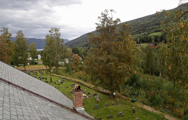 utsikt fra Strå kirketårnet mot Atrå