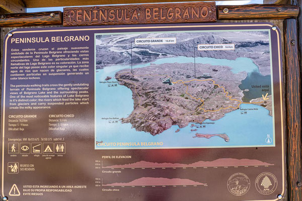 Wanderwege auf der Halbinsel Peninsula Belgrano