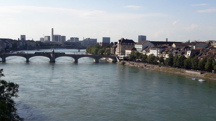 Mittlere Brücke von der Pfalz (Aussichtsplatz hinterm Münster)