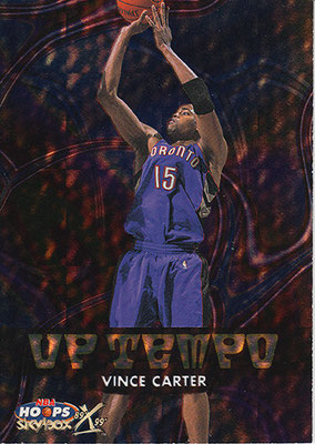 1999-00 Hoops Decade Up Tempo Parallel #UT8 Vince Carter