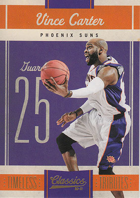 2010-11 Classics Timeless Tributes Gold #25 Vince Carter