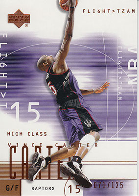 2001-02 Upper Deck Flight Team Copper #15 Vince Carter