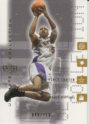 2001-02 Ultimate Collection #55 Vince Carter