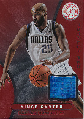 2012-13 Totally Certified Red Materials #54 Vince Carter