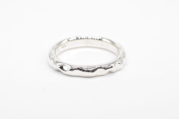Magdalena Track - Ring "Smooth Waves" - Silber