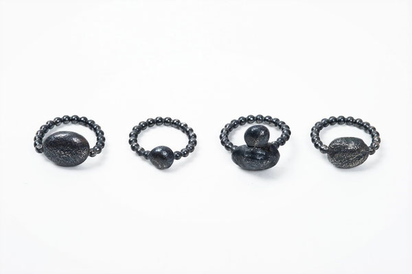 Eva Tesarik - Ringe - geschwärztes Silber