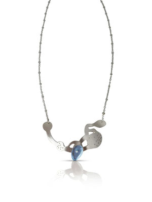 Wake necklace-Silber, Plexiglas