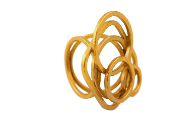 Heike Wanner - Ring aus der Serie "Alles wird gut" - Silber vergoldet