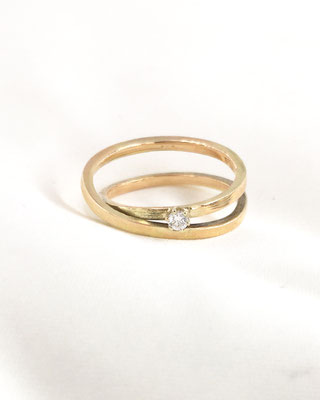 Astrid Siber - Ring "Endless Love" - Gold, Diamant