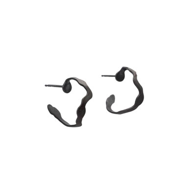 Dulse hoops-Silber geschwärzt