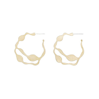 Arame hoops in Brass- Messing, Silber