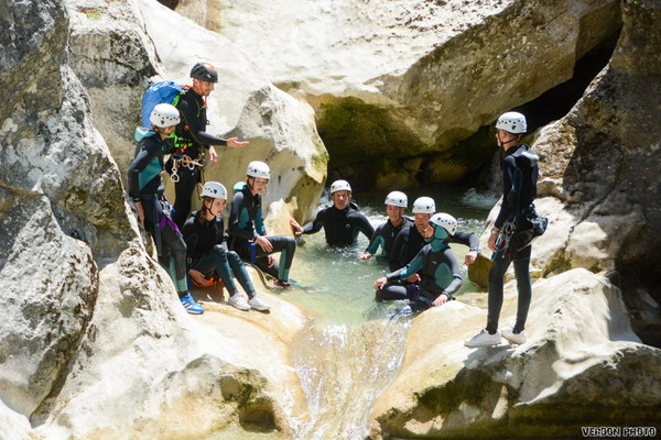 Canyoning groupe PACA Alpes Sud Provence