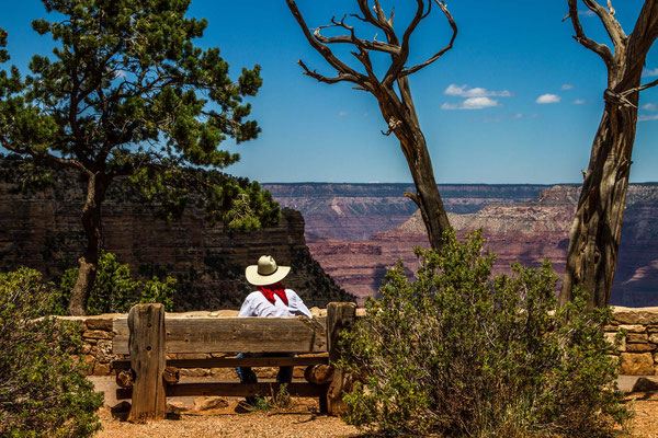 USA, Jim and the great Canyon