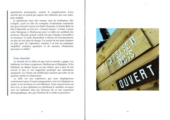 La Salle récit de projet Marianne Olive biographe