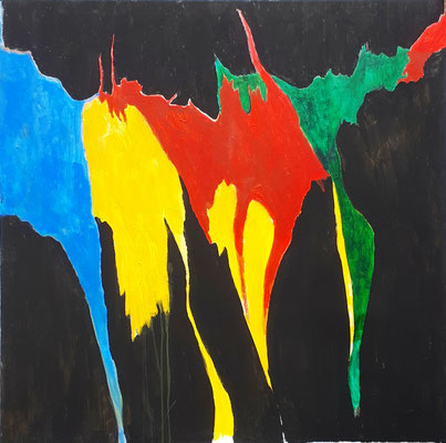 "Verflossen" - Acryl auf Leinwand - 100 x 100 - 2019