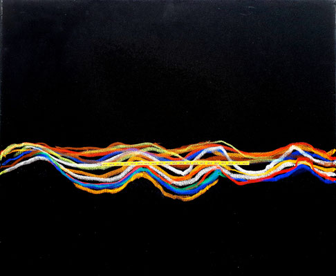 "Help" - Acryl, Kreide auf Leinwand - 50 x 60 - 2018