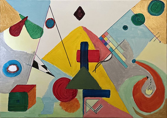 Mut, 2024, Acryl auf Leinwand, 50cm x 70cm