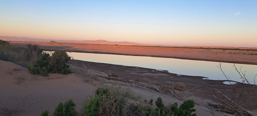 Orange River at sunset