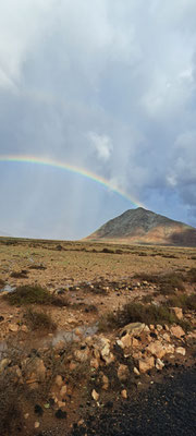 Tindaya mountain after heavy rain