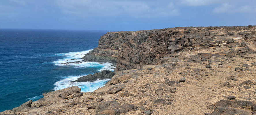 Harsh volcanic coast