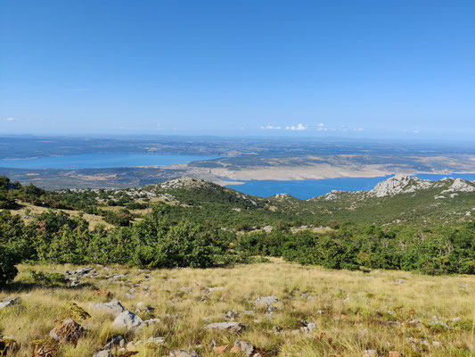 Views of the dalmatian coast from Paklenika highlands