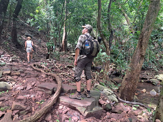 Going to the waterfall