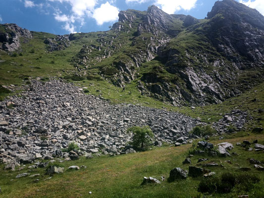 Rocky area, habitat of Iberolacerta monticola, Coronella austriaca and Vipera seoanei