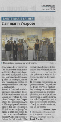 Bernard Legros expose avec d'autres artistes peintre du Languedoc Roussillon