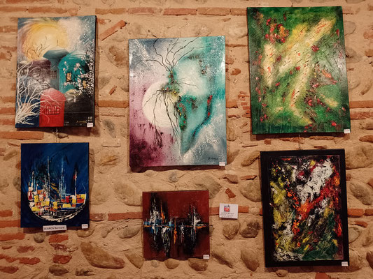  artiste peintre Bernard Legros au Mas Carbasse à Ste Estéve 66